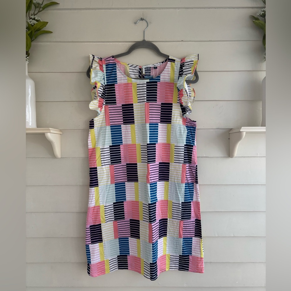 Michelle McDowell Yacht Club Vada Dress with Patchwork Design Size M  NWOT